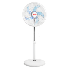 aiwa 愛華 14吋 USB DC風扇, 三檔風速, 伸縮桿設計, 大角度調整擺頭, DF-A1423U, 1個