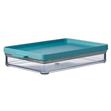 MEPAL OMNIA 單層薄型冷藏保鮮盒, 時尚感湖水綠, 聰明收納, 1入, 1件