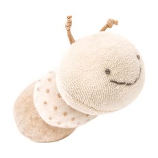 MARURU 日本製 有機棉手搖鈴, 毛毛蟲, 1個