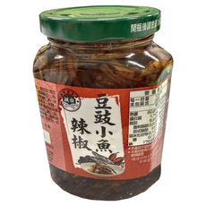 誠泰 豆豉小魚辣椒, 360g 台灣產, 3瓶