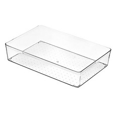 BangJiaShi 幫家適 抽屜收納盒 30.2 x 20 x 6.2cm 2個, 透明色, 1層