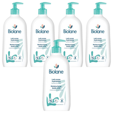 Biolane 法貝兒 專研益菌生潤膚乳, 柑橘花香, 滋潤保濕, 低敏低刺激, 300ml, 5瓶