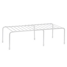 comet Home 長度可調節碗盤收納架, 1個, 白色