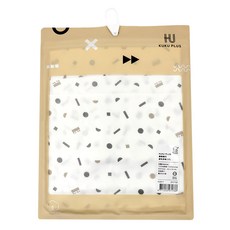 KU.KU Duckbill 酷咕鴨 KUKU PLUS 紗布手帕 3入 100%純棉, 30 x 30cm, 極簡幾何