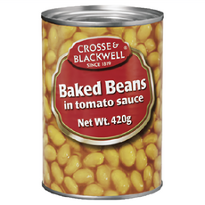 CROSSE&BLACKWELL 茄汁焗豆 420g 英式早餐經典菜色 英國原裝進口, 1罐