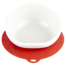 HARIO 好璃奧 短毛貓專用磁碗 75ml, 紅色, 1個