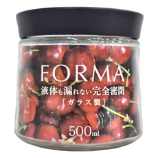 ASVEL FORMA 玻璃密封保鮮罐，適用於儲存調味品，完全密閉, 500ml, 1個