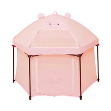 Mang Mang 小鹿蔓蔓 折疊式兒童遊戲圍欄 豪華版, 適用於15公斤以下兒童，尺寸: 136 x 120 x 75cm, 小熊, 1個