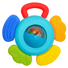 HABA 寶寶抓握固齒玩具-綻放花朵 安全矽膠材質 6個月以上, 303363, 1個