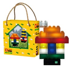 LIGHT STAX 手作小顆粒系列 亮亮積木 聲控版 亮亮屋 建築師手提袋DIY組, 1盒