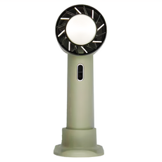 手持風扇 冷敷降溫 三檔風力 帶底座, CYKE-622, 綠色厚款