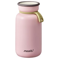 mosh Latte 保溫隨行杯 不鏽鋼材質, 粉色, 450ml, 1個
