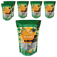 亦擇 黑芝麻糕, 全素食 VEGAN 低溫烘焙 非油炸 無添加蔗糖 無添加澱粉, 250g, 6袋