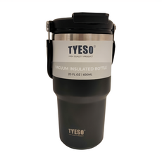 TYESO 泰碩 手提兩用保溫杯, 顏色隨機, 1個, 600ml