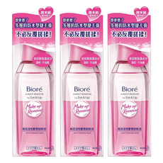 Biore 蜜妮 台灣公司貨 高效活性眼唇卸妝液, 130ml, 3瓶