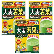 NihonYakken 日本藥健 大麥若葉青汁, 純國產原料, 100%青汁, 九州產, 22包, 3g, 3盒