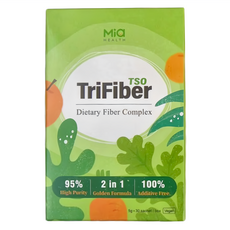 Mia 米雅 TriFiber TSO 綜合膳食纖維粉, 95%高純度, 2合1黃金配方, 100%無添加, 5g x 30包, 1盒