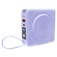 Wephone Bs-nc10K 10000mAh 七合一無線充電行動電源, 紫色