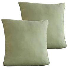 涼感新科技彈力冰絲 抱枕套 抹茶綠, 45 x 45cm, 2個