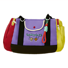 Vanwalk 出走 休閒旅行單肩圓筒包 V2781, 繽紛紫