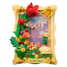 PANTASy 拼奇 小王子 玫瑰之約 立體畫 收藏積木, 1組