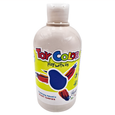 TOY COLOR 無毒水洗蛋彩顏料 白色 500ml, 1色