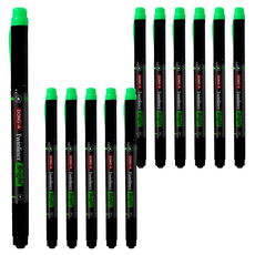 DONG-A TwinLiner Soft 雙頭亮色螢光筆, TB-01系列, 黃綠色, 12支