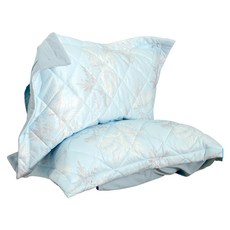 EmBrace 英柏絲 冰絲涼感鋪棉枕套 舒眠抗菌枕套 壓框枕頭套 2入組