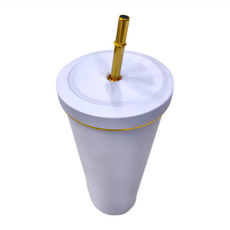 馬卡龍吸管杯 304不鏽鋼, 紫色, 750ml, 1個