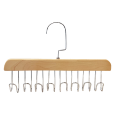 Hoom 禾慕生活 實木衣架 單排-8鉤款, 木色, 1個