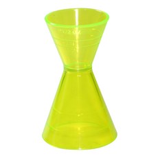 bargogo 巴果果 塑料量杯 PS材質 1 1/2 & 3 oz 透明/透明藍/透明粉/透明橘, 綠色, 1個