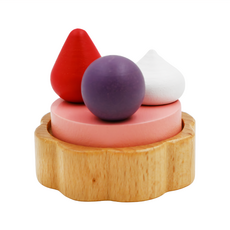 WOODY PUDDY 野苺塔 日本原裝正品天然木材玩具, 1個