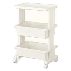 TABLE WAGON 日本製收納置物三層推車, 尺寸45x30x80.5cm (含滾輪), 材質: PP, 1個