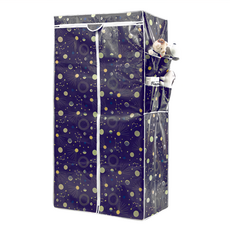 Cotton Field 棉花田傢飾 繽紛PP覆膜防水防塵衣櫥布套, 星空, 180cm