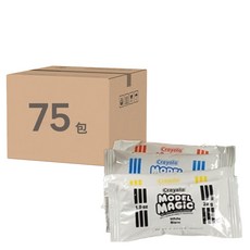 Crayola 繪兒樂 彩繪黏土教學用散裝, 紅+黃+藍+白色, 1oz, 75包