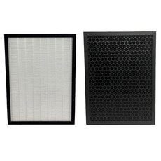 PUREBURG 白色 HEPA + 黑色前置蜂巢狀活性碳濾心 小敏系列 適用Honeywell HPA-710 /HAP-710 HAP-710WTW HAP-710WTWV1, 1組, 710-01