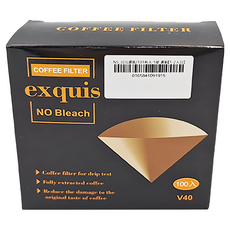 exquis 咖啡濾紙 1-2人用 S號 無漂白手沖咖啡濾紙, 1組, 100張