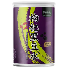 長青穀典 枸杞黑豆水 嚴選黑豆文火焙煎 優質枸杞肉質豐厚柔軟 三角立體茶包 簡單沖泡 (8公克 X 10包), 80g, 1罐