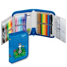 Maped 美術總匯 31件組 - 彩色筆, 色鉛筆, 原子筆, HB鉛筆, 筆削, 三角板, 直尺 - 學生美術用品, 斑馬先生, 1組