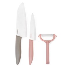 Dailylike BonBon 陶瓷廚刀組, 削皮刀 + 多功能刀 + 水果刀, 1組