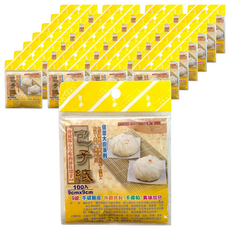 大廚 包子紙 蒸籠紙/蒸包紙/饅頭紙 5組, 9 x 9cm, 100個, 30包