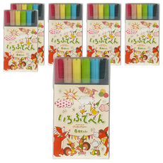 KOKUYO 水性彩繪毛筆 書寫流暢 筆尖設計 6色/12色/24色, 6盒