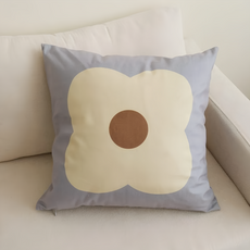 韓系清新花朵抱枕套 100%聚酯纖維