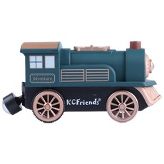 KCFriends 經典電動火車頭, 安全無毒, SGS檢驗合格, 訓練手部小肌肉, 綠色, 100 x 35 x 49mm, 1個