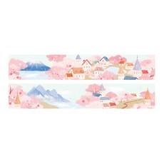 德德小品集 燙金和紙膠帶2件組 30 x 5mm, 櫻樹小鎮, 1組