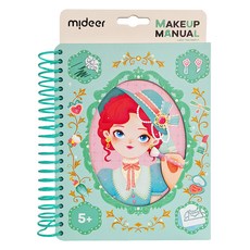 mideer 多功能美妝遊戲手冊 適用年齡 5歲以上, 淑女下午茶 綠色, 1本