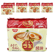 NISSIN 日清 拉王 非油炸速食麵 醬油 95g, 30包