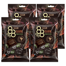 甘百世 88% 黑巧克力，精選頂級可可原豆研磨，香氣濃郁，甘烈香醇, 70g, 4袋