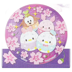 Pintoo 優利瑪 Disney Ufufy 水果花卉系列拼圖磁鐵 櫻花透明款 Set, 16片, 1盒