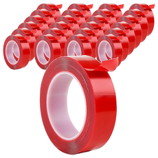 極黏透明無痕強力膠條 30mm 透明色 強力黏貼不留痕跡, 25捲